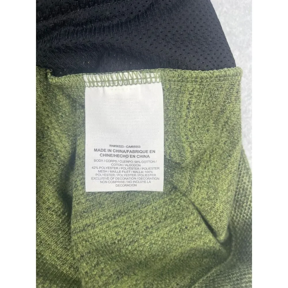 Nike Advance 15 Knit Jacket Men's‎ 2XL Green Full Zip Striped Long Sleeve 837008